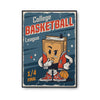 Affiche Vintage Basketball College - Planetee