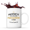 Mug blanc Propriété de la Meilleure Maroquinière - Planetee