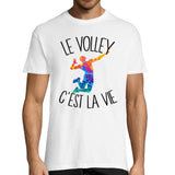 T-shirt homme volley c'est la vie - Planetee