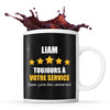 Mug Liam à votre service pour des conneries - Planetee