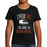 T-shirt Enfant - J'peux pas j'me Barre en fourgon aménagé - Planetee