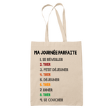 Tote Bag Tirer Journée Parfaite - Planetee