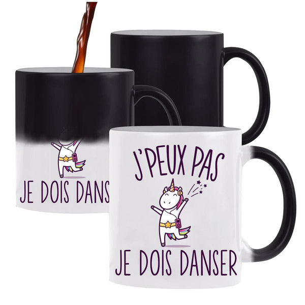 Mug Magique J'peux pas Danse licorne - Planetee