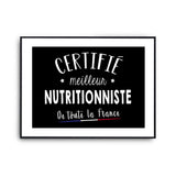 Affiche Nutritionniste Homme Meilleur de France Métier - Planetee