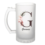 Chope de bière Garance Lettre Fleur - Planetee