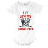 Body Bébé Je veux devenir Assistant Social comme Papa - Planetee