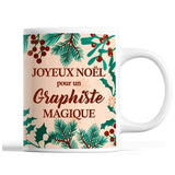Tasse Noël Graphiste homme Beige - Planetee