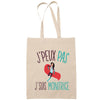 Sac Tote Bag J'peux pas Monitrice beige - Planetee