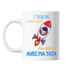 Mug Bêtises avec Tata Astronaute Fusée - Planetee