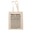 Tote Bag Directrice Bonne ou Mauvaise Beige - Planetee