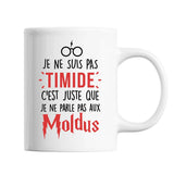 Mug Je ne suis pas Timide c'est juste que je ne parle pas aux Moldus Blanc - Planetee