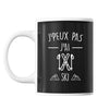 Mug ski j'peux pas Noir - Planetee