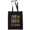 Sac Tote Bag Carnaval Je peux pas Noir - Planetee