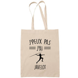 Sac Tote Bag J'peux pas Javelot femme beige - Planetee