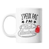 Mug Kick boxing j'peux pas Blanc - Planetee