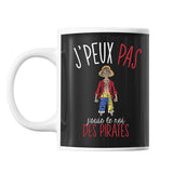 Mug J'peux pas j'suis le roi des Pirates  référence One Piece | Tasse Pop Culture - Planetee