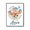 Affiche prénom Assia Biche - Planetee