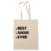 Sac Tote Bag Best Amour Ever - Planetee