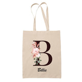Tote Bag beige Billie Lettre Fleur - Planetee