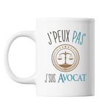 Mug Avocat j'peux pas Blanc - Planetee