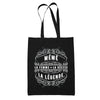 Tote Bag Noir Déesse Légende Mémé - Planetee