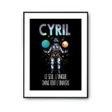 Affiche Prénom Cyril Univers - Planetee