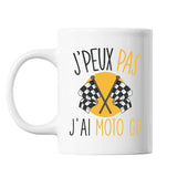 Mug Moto gp j'peux pas Blanc - Planetee