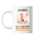 Mug Ambre Cou Monté Girafe - Planetee