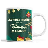 Tasse Noël Tatoueur homme Vert - Planetee