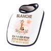 Bavoir Blanche Cou Monté Girafe - Planetee