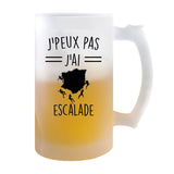 Chope de bière Escalade j'peux pas - Planetee