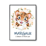 Affiche Margaux Amour Pur Tigre - Planetee