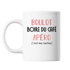Mug Boire du Café C'est ma Routine Blanc - Planetee
