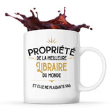 Mug blanc Propriété de la Meilleure Libraire - Planetee