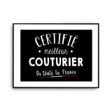 Affiche Courtier d'assurances Homme Meilleur de France Métier - Planetee