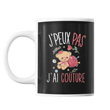 Mug Couture j'peux pas Noir - Planetee