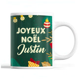 Tasse Noël Justin Vert - Planetee