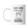 Mug Amour à donner Dalmatien - Planetee