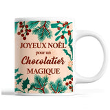 Tasse Noël Chocolatier homme Beige - Planetee