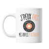 Mug Vinyles j'peux pas Blanc - Planetee