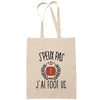 Sac Tote Bag J'peux pas Foot us beige - Planetee