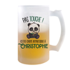 Chope de bière Christophe Pas Touche Panda - Planetee