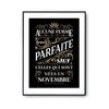 Affiche Novembre Femme Parfaite - Planetee
