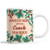 Tasse Noël Coach homme Beige - Planetee
