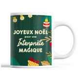 Tasse Noël Interprète femme Vert - Planetee