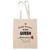 Sac Tote Bag Petit Bazar d'une Queen d'amour - Planetee