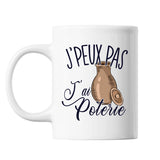 Mug Poterie j'peux pas Blanc - Planetee