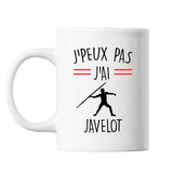 Mug Javelot homme j'peux pas Blanc - Planetee
