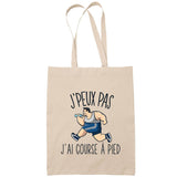 Sac Tote Bag J'peux pas Course de drone beige - Planetee