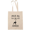 Sac Tote Bag J'peux pas Aérobique 2 beige - Planetee